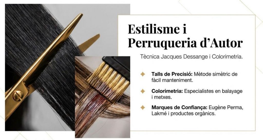 Estilisme, perruqueria personalitzada i colorimetria professional