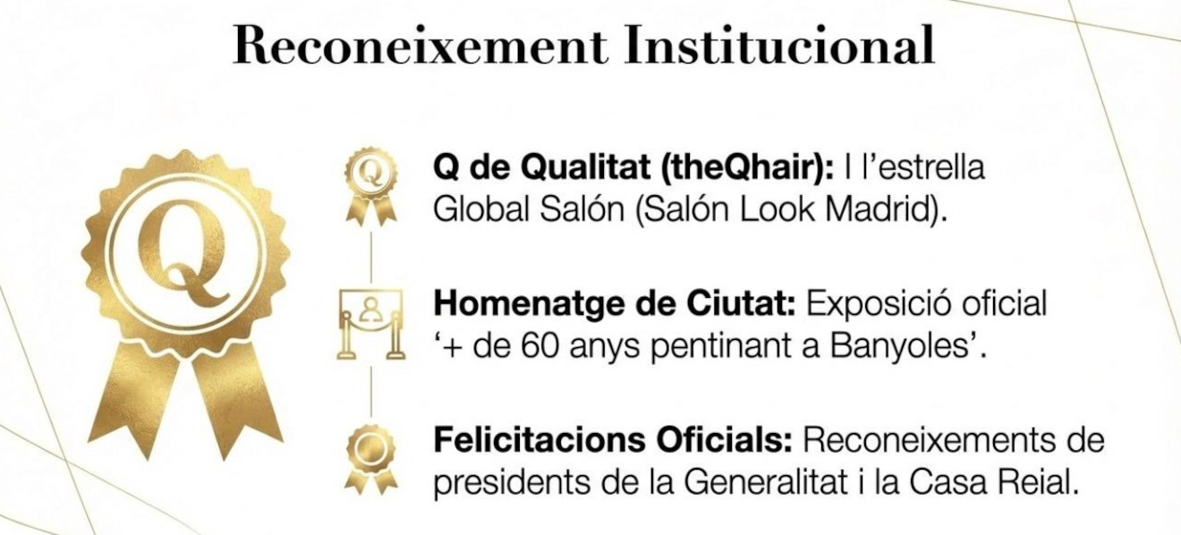 Reconeixements institucionals: qualitat, homenatge, felicitacions.