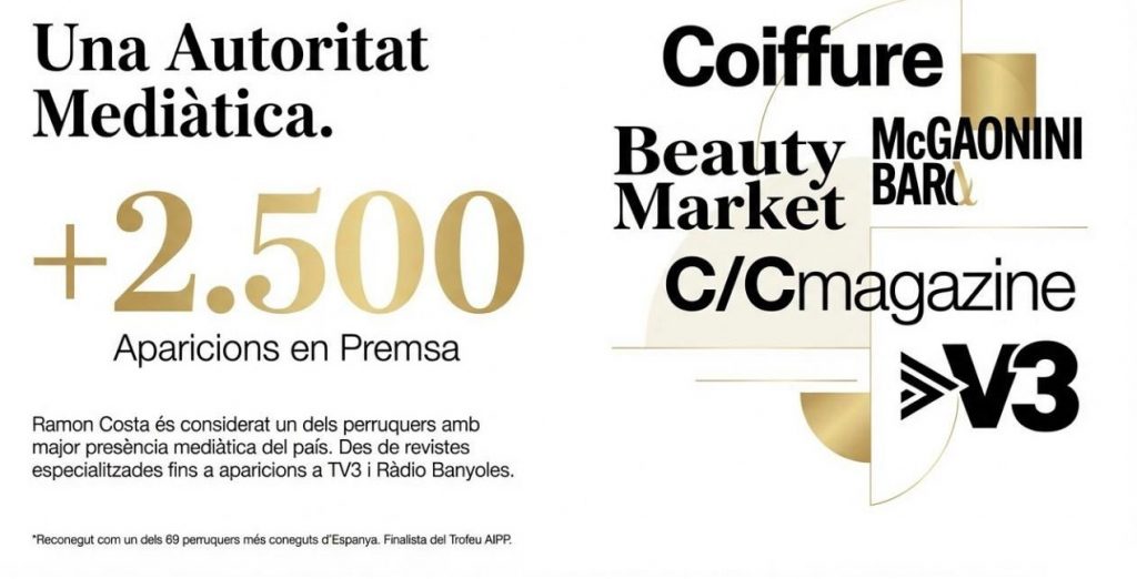 Ramon Costa, autoritat mediàtica en perruqueria.